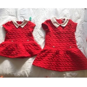 Janie and Jack red girls dress size 12-18m and 3T